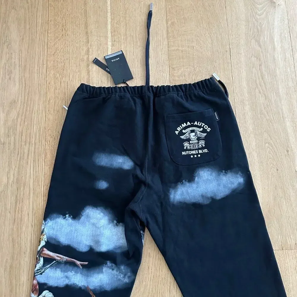 Arima - DESERT CRUCIFIX SWEATPANTS in Black
